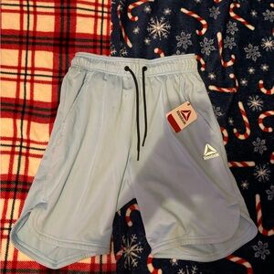 Reebok Blue Athletic Shorts with Elastic Waistband